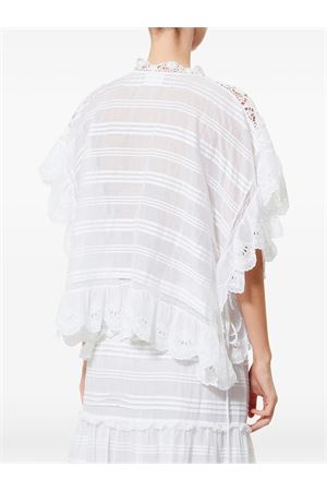 Maglia In Stile Caftano Payton In Cotone E Pizzo Floreale MARANT ÉTOILE | HT0768FAD1J05E20WH